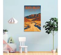 POLIUAWS Death Valley National Park Wall Canvas Art for Bedroom Living Room & Bathroom Decor Large Canvas Wall Art for Living Room 24x36inch(60x90cm)