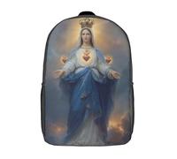 POLIUAWS Divine Grace in Heavenly Light School Bag 3D Printed Children's School Backpack Casual Fashion Travel Backpacks for Kids School Students 17inch