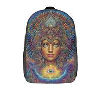 POLIUAWS Divine Visionary School Bag 3D Printed Backpacks Fashion Kids School Backpack Boys Rucksacks for Boys Elementary And Middle School Students 17inch