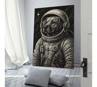 POLIUAWS Dog Astronaut in Space Suit Art Poster Poster Decorative Painting Canvas Wall Posters And Art Picture Print Modern Family Bedroom Decor Posters 16x24inch(40x60cm)