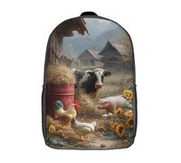 POLIUAWS Farm Life Serenity Rucksacks 3D Printed Children Backpacks Backpacks Fashion Casual Daypack Cute Travel Bags Outdoor Casual Daypack for Boy And Girl 17inch