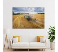 POLIUAWS Farming Cubes Custom Canvas Prints Cute Room Decor Ready to Hang Modern Art Prints 08x12inch(20x30cm)