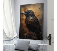 POLIUAWS Finche Mythic Creatures Wall Decor Poster Oil Painting Boho Rustic Wall Poster for Bedroom Living Room Decor 12x18inch(30x45cm)