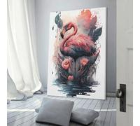 POLIUAWS Flamingo Mythic Creatures Poster Spiritual Wall Art Print Aesthetic Room Decor Manifestation Wall Art Canvas Poster Bedroom Decor Office Room Decor Gift 20x30inch(50x75cm)