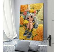 POLIUAWS Flower Fairy in Bloom Wall Art for Hallway And Stairs Animal Art Wall Decoration for Home Living Room Bedroom Decor Artwork 12x18inch(30x45cm)