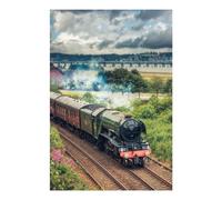 POLIUAWS Flying Scotsman Dundee Diamond Art Kits Adults for Home Wall Decor Relaxing Fun Gem Arts Kits with Accessories Diamond Painting 8"x12"