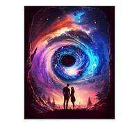 POLIUAWS Galactic Bond Fantasy Diamond Painting Kits Adults for Home Wall Decor Gifts Gem Arts Kits with Accessories 16"x20" Diamond Painting