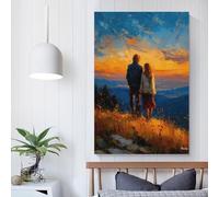 POLIUAWS Golden Horizon - Together Beyond The Silence Poster Decorative Canvas Posters Wall Art Room Decor Modern Aesthetic Poster Supplies Home Decoration 16x24inch(40x60cm)