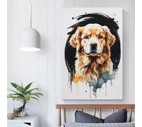 POLIUAWS Golden Retriever Style 10 Wall Decor Poster Western Farmhouse Poster for Office Bedroom Living Room Decor As A Holiday Gift20x30inch(50x75cm)