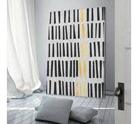 POLIUAWS Gray Lines 6 Bedroom Wall Art for Rustic Bath Decor Modern Wall Art 16x24inch(40x60cm)