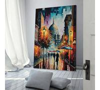 POLIUAWS Istanbul Streets Poster Customisable with Canvas, Home Office Decor Living Room Bedroom Woman Birthday Gift Idea 08x12inch(20x30cm)