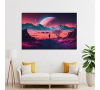 POLIUAWS Journey Beyond The Stars Home Decoration Living Room Wall Art for Teenage Boys Bedroom Toilet Wall Art 16x24inch(40x60cm)