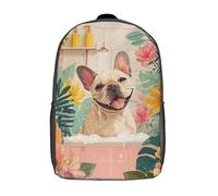 POLIUAWS Kids Backpacks Bath Time Bliss for Pups Backpack 3D Printed School Bag Fashion Bag Travel Backpacks School Bags for in School Or Travel 17inch