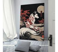 POLIUAWS Kitsune Japanese Fox Wall Pictures Living Room for Rustic Farmhouse Bathroom Decor Artwork 16x24inch(40x60cm)