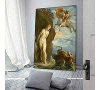 POLIUAWS Knight to The Rescue Living Room Decorations for Wall for Bedroom Office Bathroom Decor Large Canvas Wall Art for Living Room 20x30inch(50x75cm)