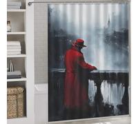 POLIUAWS Lost in The Distance with Hooks Waterproof Fabric Decor Bath Curtains for Bathroom Wet Room 64.17x70.87Inch（163x180cm）