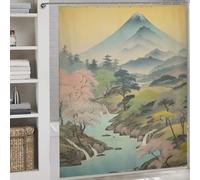 POLIUAWS Lost in The Mountains Hilarious Bath Curtain Quick Drying Proof Resistant Shower Curtain Waterproof Mould for Home Bathroom Toile Hotel Decor 69.69x70.87Inch（177x180cm）