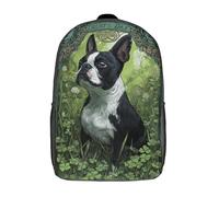 POLIUAWS Lucky Day Pup School Bag 3D Printed Backpacks Fashion Kids School Backpack Boys Rucksacks for Boys Elementary And Middle School Students 17inch