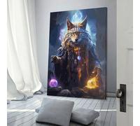 POLIUAWS Magic Wolf Modern Art Prints for Living Room Bedroom 08x12inch(20x30cm) Artwork for Living Room