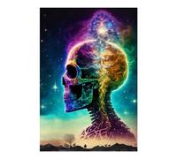 POLIUAWS Mind Blown DIY Diamond Art Kits Adults for Home Wall Decor Relaxing Fun Gem Arts and Crafts 8"x12" Diamond Painting