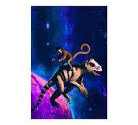 POLIUAWS Monkey and Dinosaurus Diamond Art Kits Adults for Home Wall Decor Gifts 5D DIY Full Drill Crystal Art Crafts 8"x12" Diamond Painting