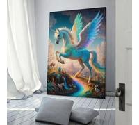 POLIUAWS Mystical Mythology Pegasus Poster Canvas Painting Wall Art Nordic Prints For Home Decor Picture Gifts Women Men 24x36inch(60x90cm)