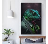 POLIUAWS Noir Lizard Mastermind Poster Canvas Wall Art Poster Decorative Modern Home Print Picture Artworks Posters Art Canvas Prints 12x18inch(30x45cm)