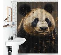 POLIUAWS Panda Imaginary Friend Waterproof Polyester Fabric Shower Curtain with Hooks for Bathroom for Bathtub Shower Stall 56.30x70.87Inch（143x180cm）