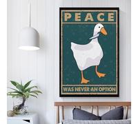 POLIUAWS Peace Was Never An Option Wall Art for Hallway And Stairs For Home Modern Decoration Modern Wall Art 20x30inch(50x75cm)