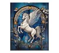 POLIUAWS Pegasus Myth Animal Diamond Painting Kits Adults for Home Wall Decor Relaxing Fun Gem Art Kit and Crafts 16"x20" Diamond Painting
