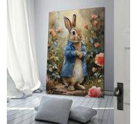 POLIUAWS Peter Rabbit in A Garden Art Work for Home Walls For Home Modern Decoration Wall Pictures 12x18inch(30x45cm)