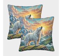 POLIUAWS Pillowcases Set of 2, The Great Pyrenees Pillow Cases for Hair And Skin, Super Soft Pillow Case Covers with Hidden Zipper, Pillow Covers for Sleeping Gift