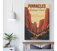 POLIUAWS Pinnacles National Park Poster Poster Canvas Painting Wall Art Nordic Prints For Home Decor Picture Gifts Women Men 24x36inch(60x90cm)
