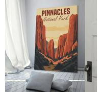 POLIUAWS Pinnacles National Park Poster Poster Vintage Art Cover Room Decor Aesthetic Bedroom Decor Canvas Posters For Bedroom 12x18inch(30x45cm)
