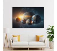 POLIUAWS Planets Of The Solar Canvas Pictures for Wall for Home Walls Living Room Canvas 16x24inch(40x60cm)