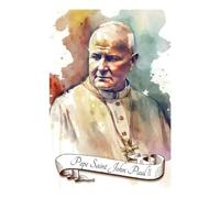 POLIUAWS Pope Saint John Paul II DIY Diamond Art Kits Adults for Home Wall Decor Relaxing Fun 5D DIY Full Drill Accessories Tools Kit 8"x12"