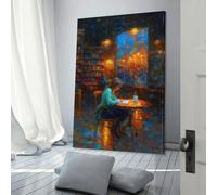 POLIUAWS Quiet Words - Writing Moments in Expressive Impressionism Art Poster Canvas Wall Art Decorative Bedroom Modern Home Print Picture Artworkss 3D Wall Art Living Room 24x36inch(60x90cm)