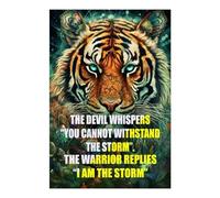 POLIUAWS Quotes The Devil Whisper DIY Diamond Art Kits Adults for Home Wall Decor Relaxing Fun 5D DIY Full Drill Accessories Tools Kit 8"x12"