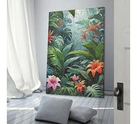 POLIUAWS Rain Forest Flower Pictures Artwork for Living Room Gift Canvas Wall Art Nordic Home Decor Ready to Hang Poster And Prints 20x30inch(50x75cm)