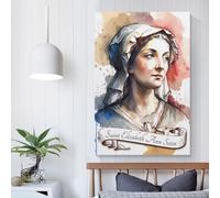 POLIUAWS Saint Elizabeth Ann Seton Poster Wall Art Picture Painting Poster Canvas Print Posters Artworks Room Decor Gifts from Kids 24x36inch(60x90cm)