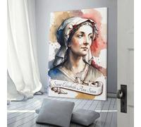 POLIUAWS Saint Elizabeth Ann Seton Posters Art Print Wall Photo Paint Poster Hanging Picture Family Decor Decor Supplies Home Party Decor Supplies 20x30inch(50x75cm)