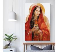 POLIUAWS Saint Mary Magdalene Divine Feminine Painting Poster Vintage Art Cover Room Decor Aesthetic Bedroom Decor Canvas Posters For Bedroom 08x12inch(20x30cm)