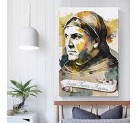 POLIUAWS 'Saint Thomas Aquinas OP Wall Pictures for Living Room Bedroom Living Wall 20x30inch(50x75cm)