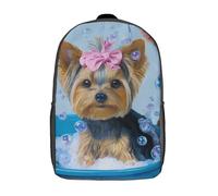 POLIUAWS School Student Backpack Charming Bath Time Pup Children's Backpacks Children's School Backpack 3D Printed Fashion Travel Rucksacks Boy School Bag 17inch