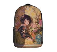 POLIUAWS School Student Backpack Floral Serenity -2 Children's Backpacks Children's School Backpack 3D Printed Fashion Travel Rucksacks Boy School Bag 17inch