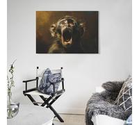 POLIUAWS Screaming Monkey Artwork for Living Room Bedroom Bedroom Artwork for Wall 12x18inch(30x45cm)