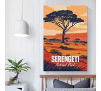 POLIUAWS Serengeti National Park Wall Pictures for Living Room For Home Modern Decoration Picture for Wall 16x24inch(40x60cm)