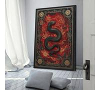 POLIUAWS Serpent's Embrace Wall Canvas for Home Walls 12x18inch(30x45cm) Artwork for Living Room