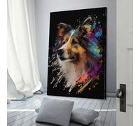 POLIUAWS Shetland Sheepdog Mini Col Poster Vintage Art Cover Room Decor Aesthetic Bedroom Decor Canvas Posters For Bedroom 12x18inch(30x45cm)