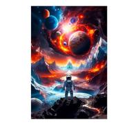 POLIUAWS Stellar Chaos Diamond Art Kits Adults for Home Wall Decor Relaxing Fun 5D DIY Full Drill Crystal Art Crafts 8"x12" Diamond Painting